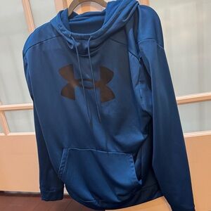 Under Armour Royal Blue Hoodie with Black Logo